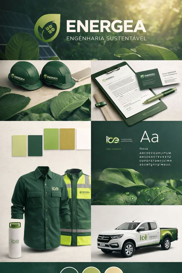 Corporate identity and uniform branding mock-up